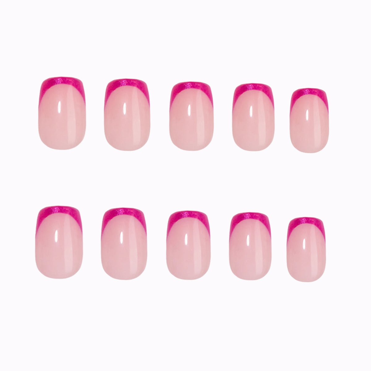 Electric Fuchsia French press-on nails - nails only