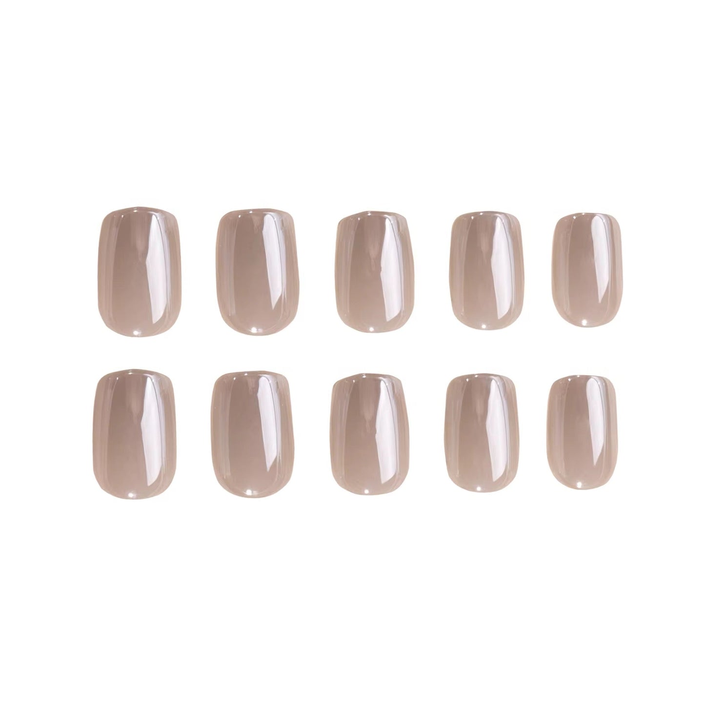 Urban Slate Square press-on nails