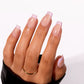 Luma Lilac Coffin nails on hand