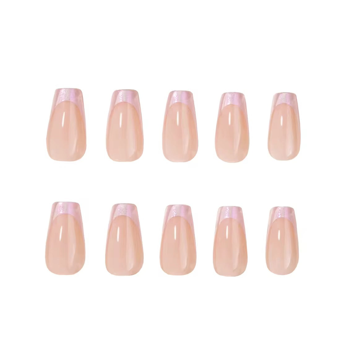 Luma Lilac Coffin press-on nails