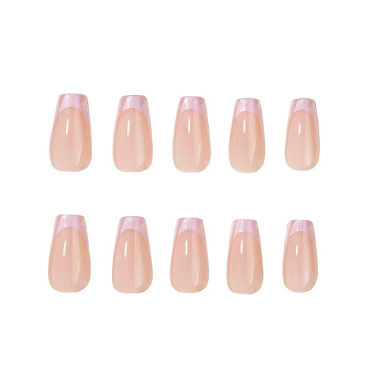 Luma Lilac Coffin press-on nails