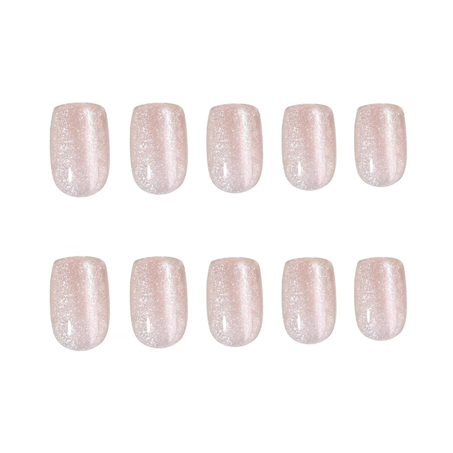 Starlight Shimmer Square press-on nails - nails only