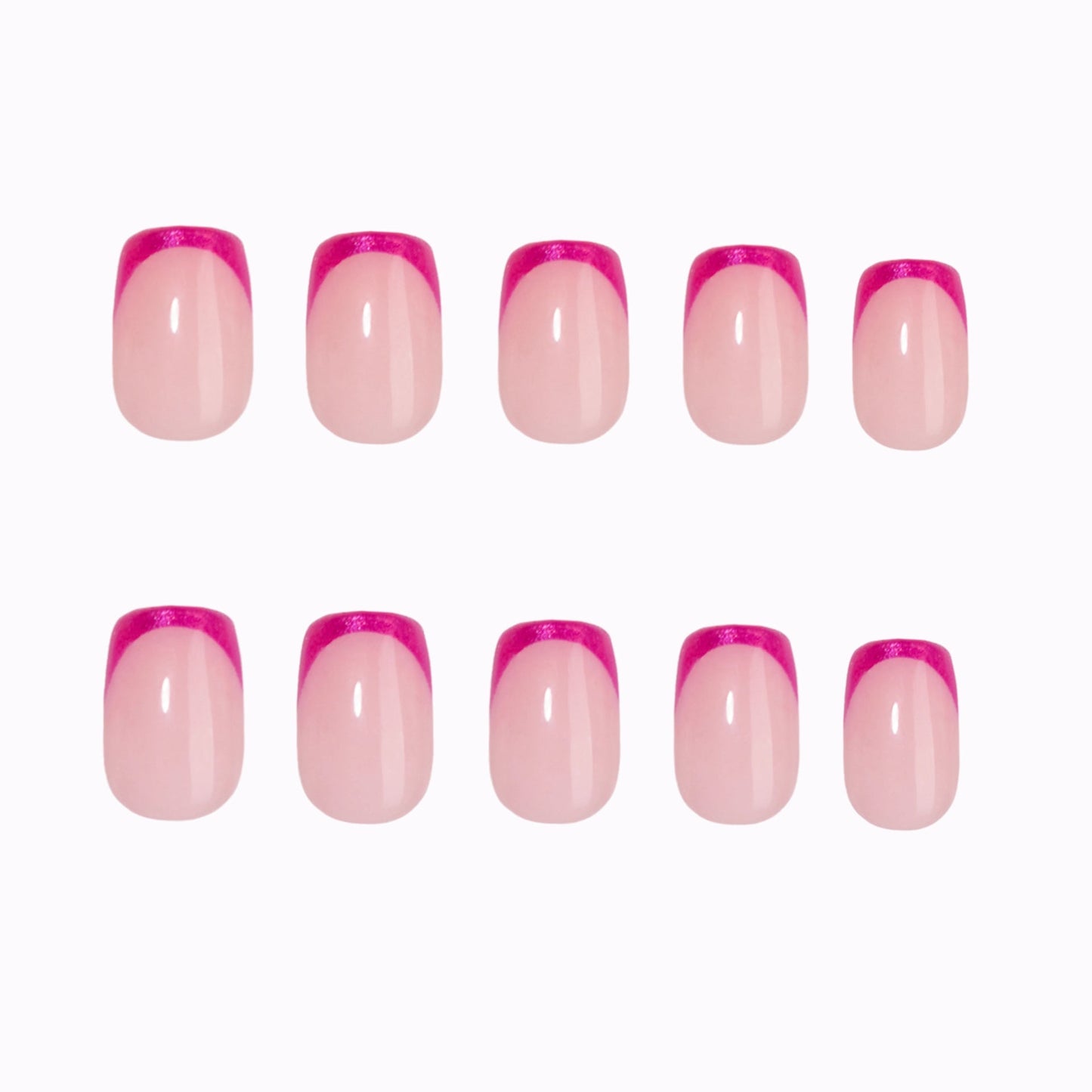 Electric Fuchsia French press-on nails - nails only