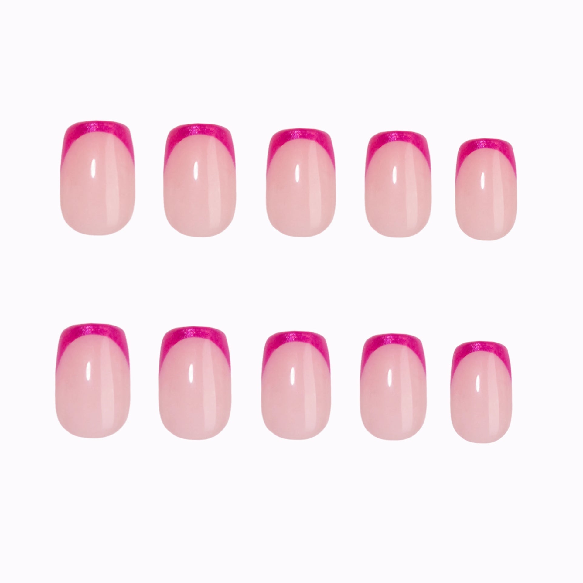 Electric Fuchsia French press-on nails - nails only
