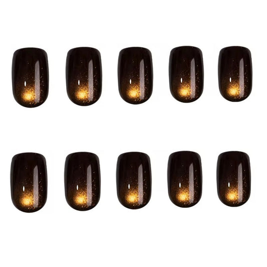 Midnight Ember Glow press-on nails - nails only