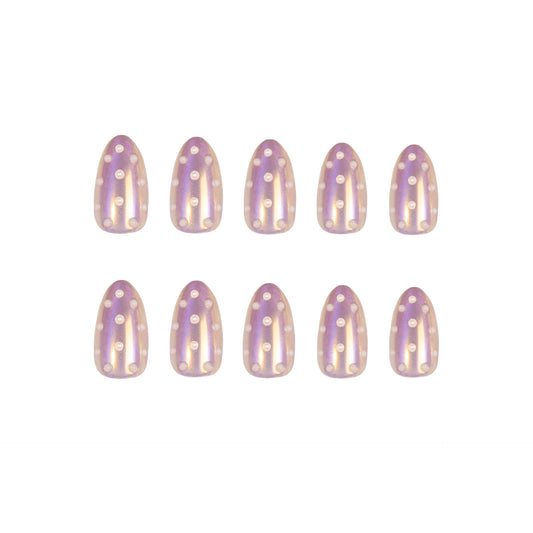 Iridescent Pearl Dream press-on nails