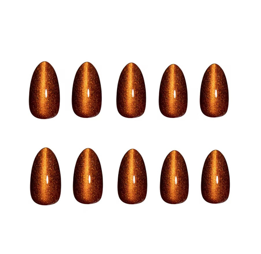 Amber Glow press-on nails - nails only