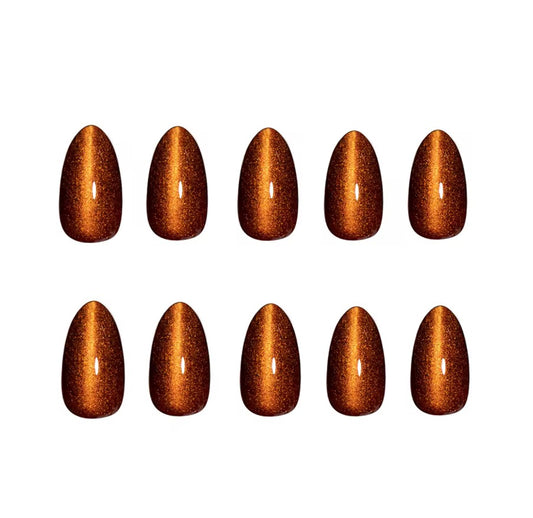 Amber Glow press-on nails - nails only