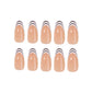 Minimalist Lines press-on nails set