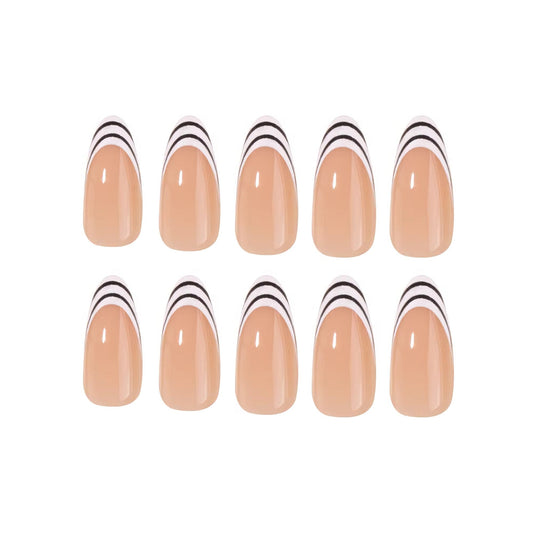 Minimalist Lines press-on nails set