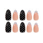 Monochrome Polka Mischief press-on nails - nails only