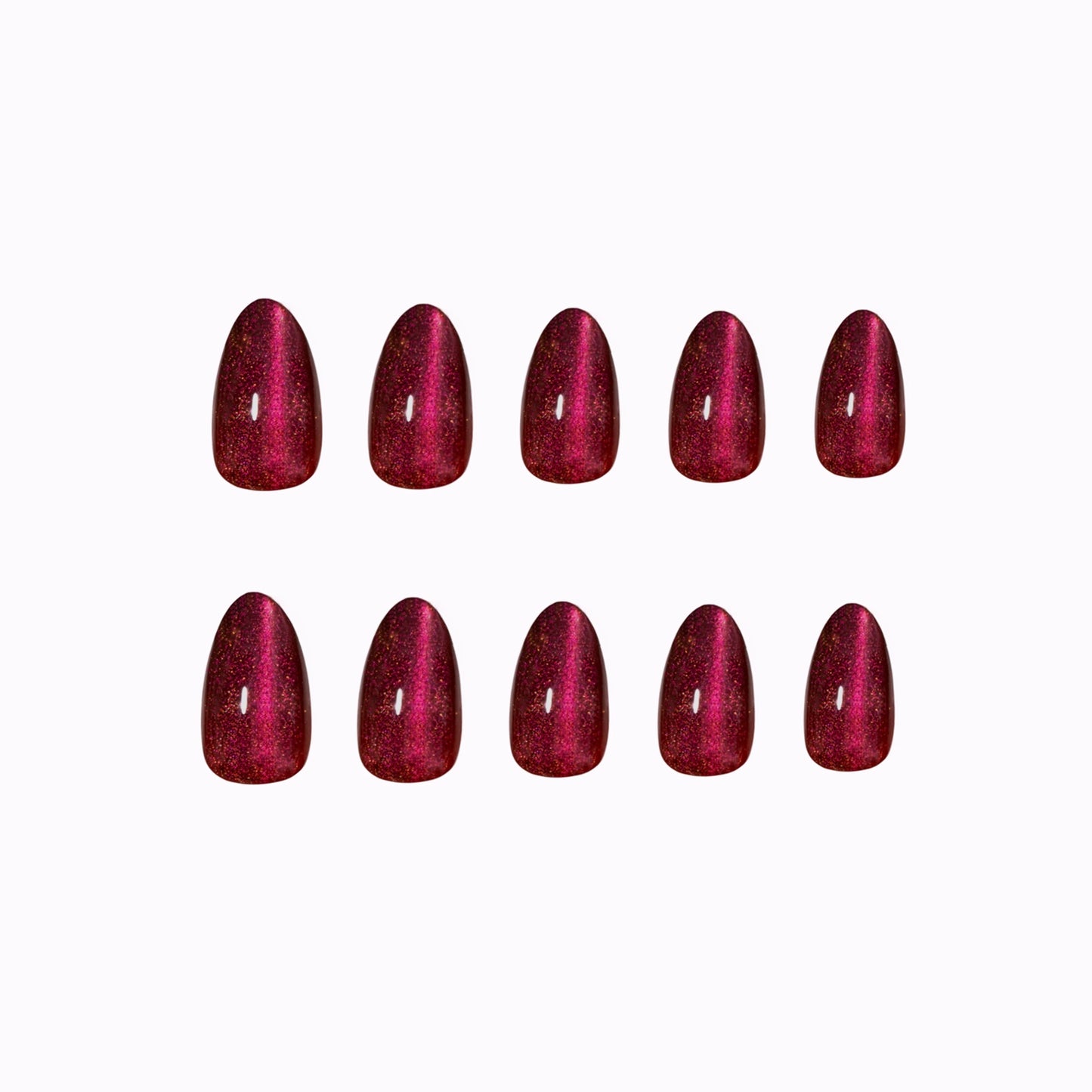 Ruby Aura press-on nails