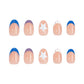 Starry Sky almond press-on nails