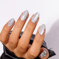 Sterling Pearl Chic press-on nails - lifestyle hand shot